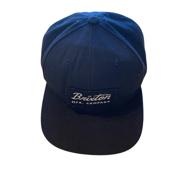 Brixton MFG Company Black Snap Back Cap W/ Green Bill Street Skater Style OS - Picture 3 of 12